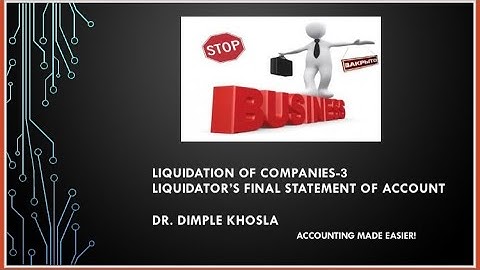Liquidation of Companiess  3
