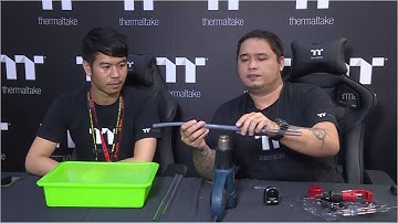Computex 2017 Thermaltake Modder LCS Tubing - Jesse Palacio