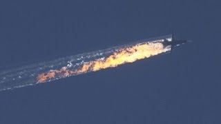 New video shows Russian plane crashing after shot down