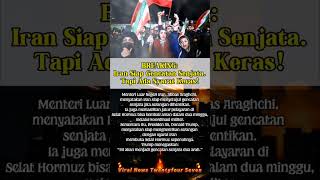 Iran Siap Gencatan Senjat Dengan Syarat!