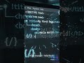 HTML First Code in 30 Seconds 🔥 #html #developer #webdevelopment #learncoding #programming #code