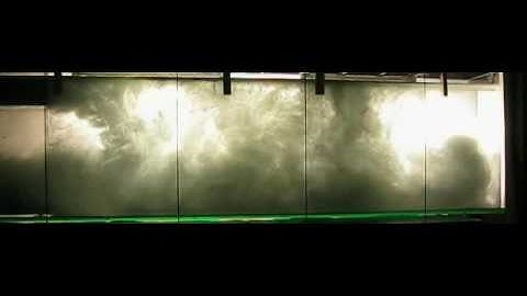 Turbid overflow leads to double diffusive convection.