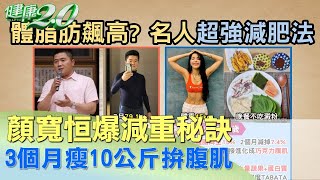 顏寬恒爆減重秘訣3個月瘦10公斤拚腹肌健康2.0 