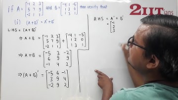 Matrices Exercise 3.3 Q 2 NCERT Class XII | IIT JEE
