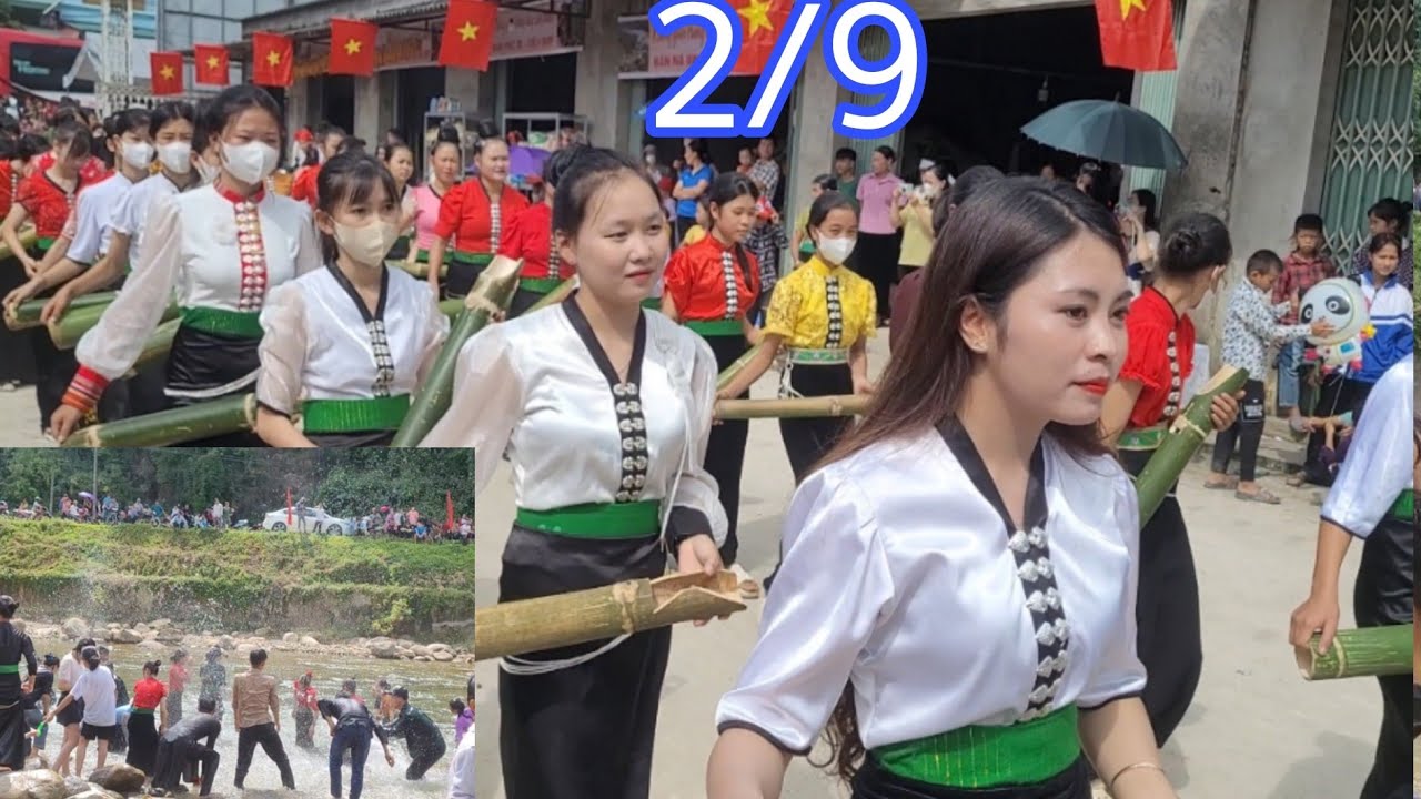 Lễ hội cầu mưa té nước dân tộc Thái ngày tết độc lập