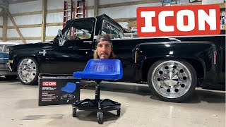NEW ICON Adjustable Shop Seat ~ WHATS IN DA BOX #harborfreight