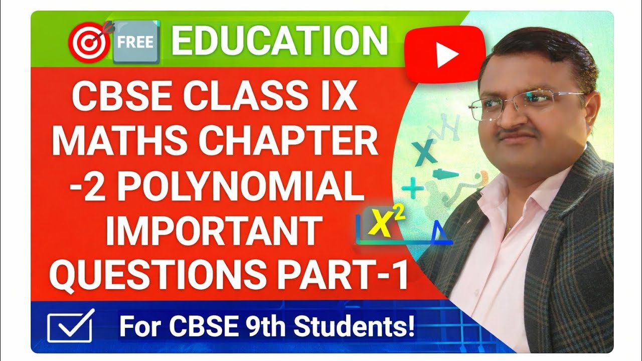 #CBSE #CLASS -IX MATHS#POLYNOMIAL PART -1 #IMPORTANT QUESTIONS