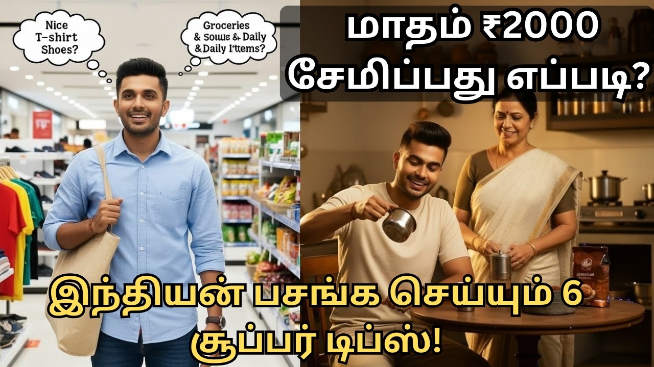 ₹2000 சேமிக்கணுமா? இந்த 6 இந்தியன் ஐடியாஸ் போதும்! Zero Effort சேமிப்பு முறை!  ₹2000 மாத சேமிப்பு