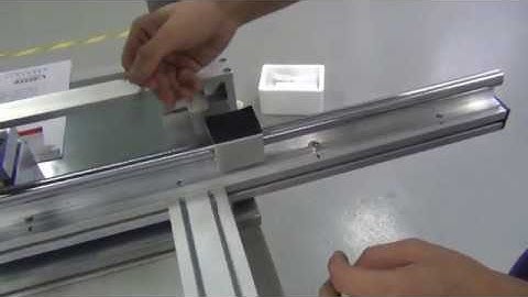 How to assembly platform on TAB COF Bonding Machine - Glass Support Frame install Tutorial Guide