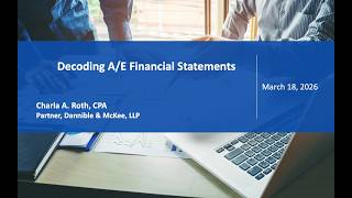 Decoding A/E Financial Statements | Improve Profitability & Financial Performance