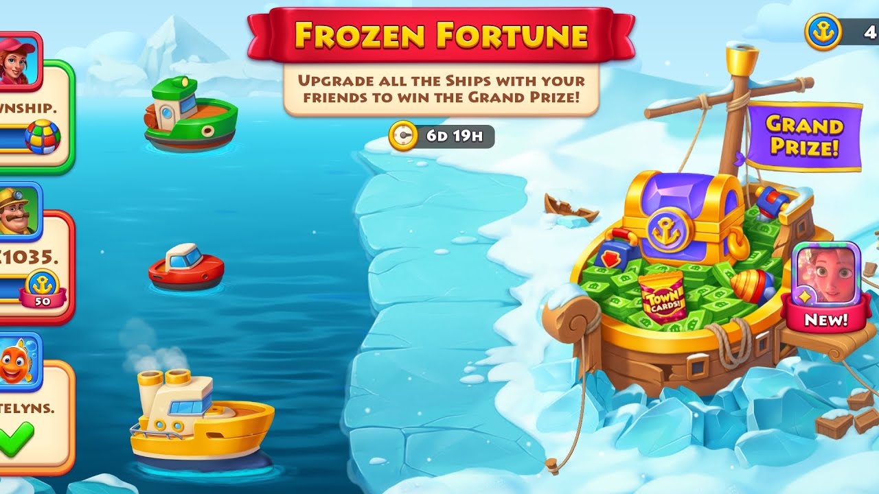 Township Frozen Fortune Event Ship 1 completed 