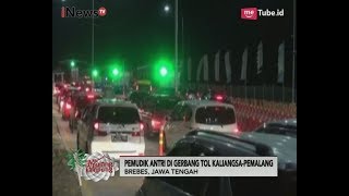 Antrean Pemudik Terlihat di Tol Kaligangsa - Pemalang - iNews Pagi 22/06