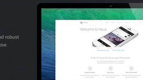 Neue App Landing Page Joomla Template
