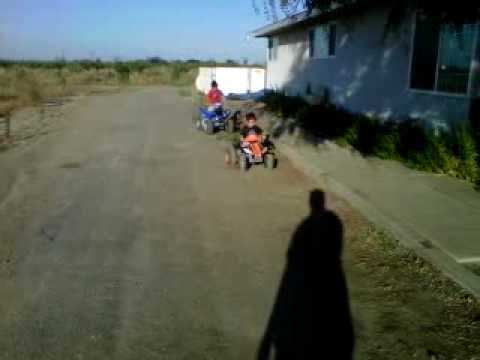 Mom Riding Her son's Quad