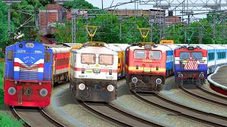 TRAINS HEAVY TRAFFIC IN RAILWAY STATION | BUMPY RAILROAD | Train Simulator | Railworks | NTG GAMING screenshot 2