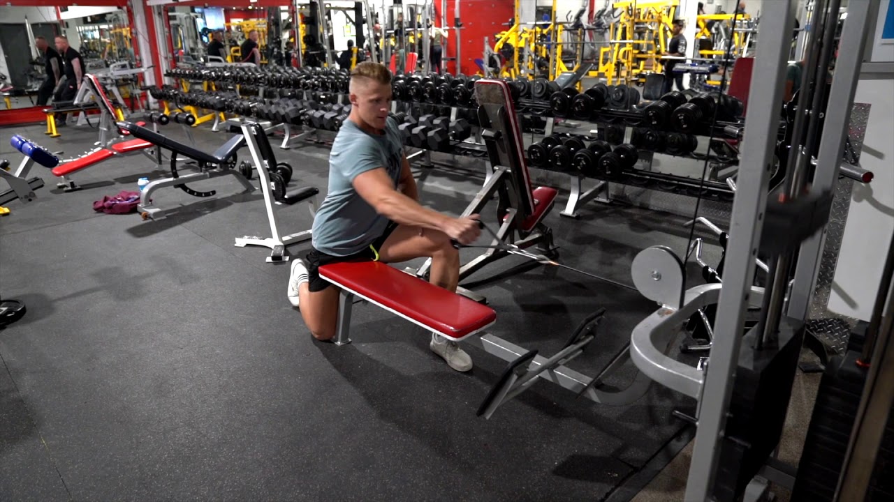 Kneeling One Arm Cable Row YouTube Kneeling One Arm Cable Row YouTube