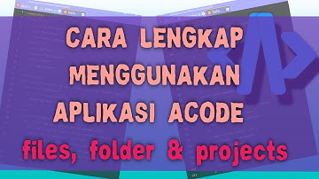 cara menggunakan aplikasi acode code editor di android part3