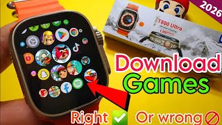 How To Download and Play Games on T800 Ultra Smart Watch 🤔 screenshot 3