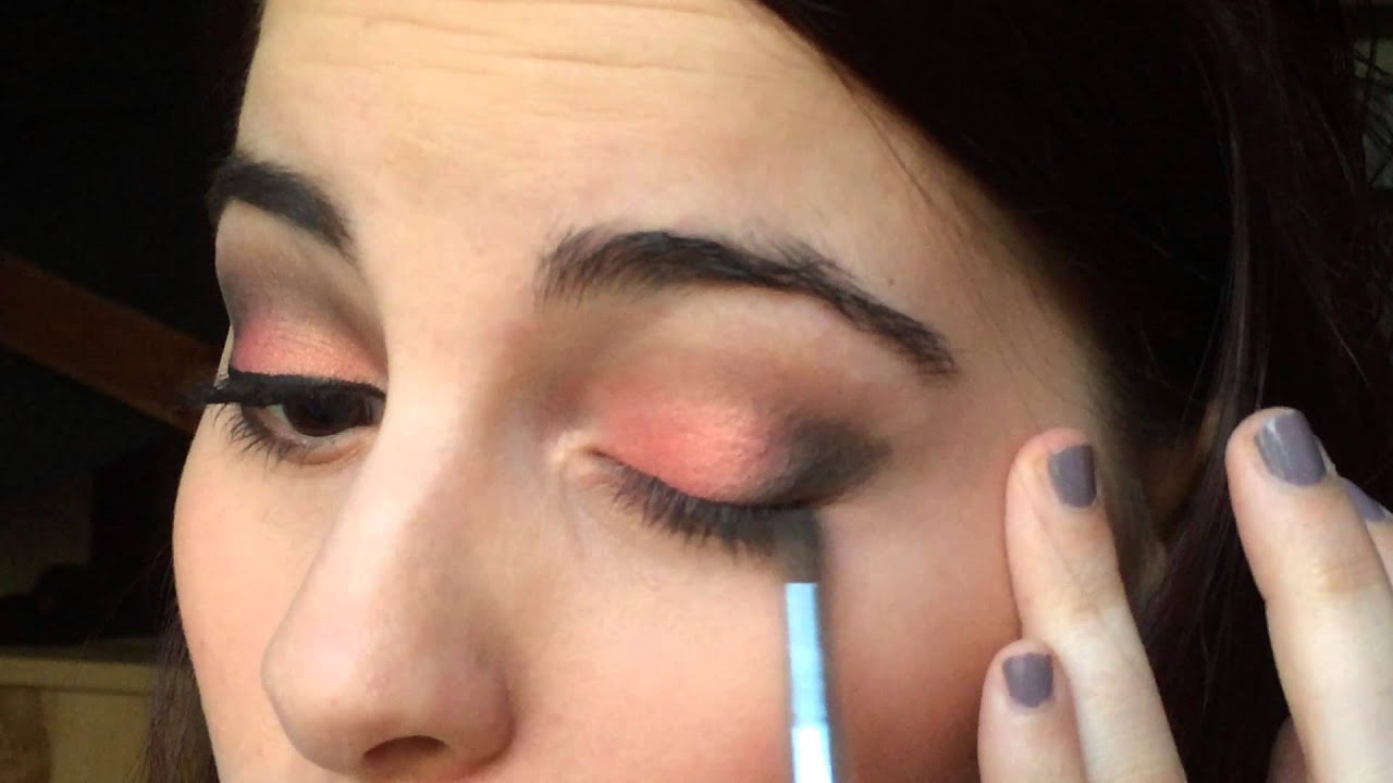 Make Up Tutorial CORAL EYESHADOW KIKO YouTube