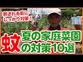 家庭菜園や農園栽培で蚊の対策１０選！蚊に狙われない方法や被害減らすグッズなど害虫対策を徹底解説！/Summer Mosquito Control Tips from a Japanese Farmer