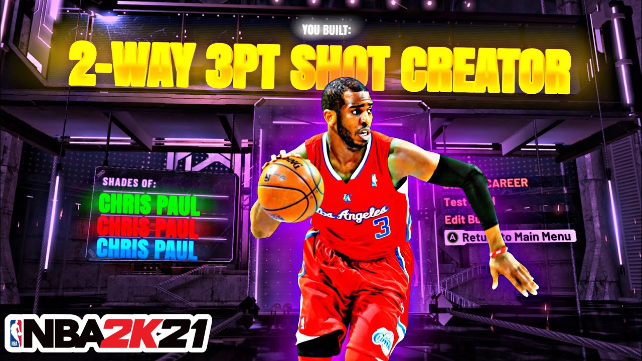 BEST 2WAY 3PT SHOT CREATOR BUILD IN NBA 2K21 CURRENT GEN! CHRIS PAUL