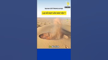 Tại sao cát ở trong sa mạc lại sủi bọt lên như vậy ?#bietthemchut