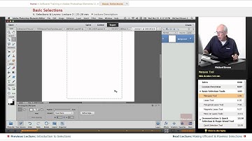 "Basic Selections" | Adobe Photoshop Elements 11 with Educator.com