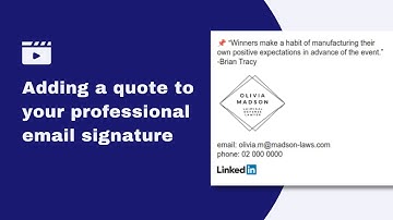 Different ways how to add quotes to your HTML email signature