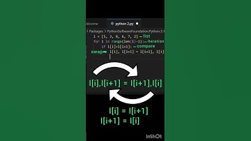 Bubble sort with python #programming #bubblesort #interview #python #tutorial #coding #sort #google