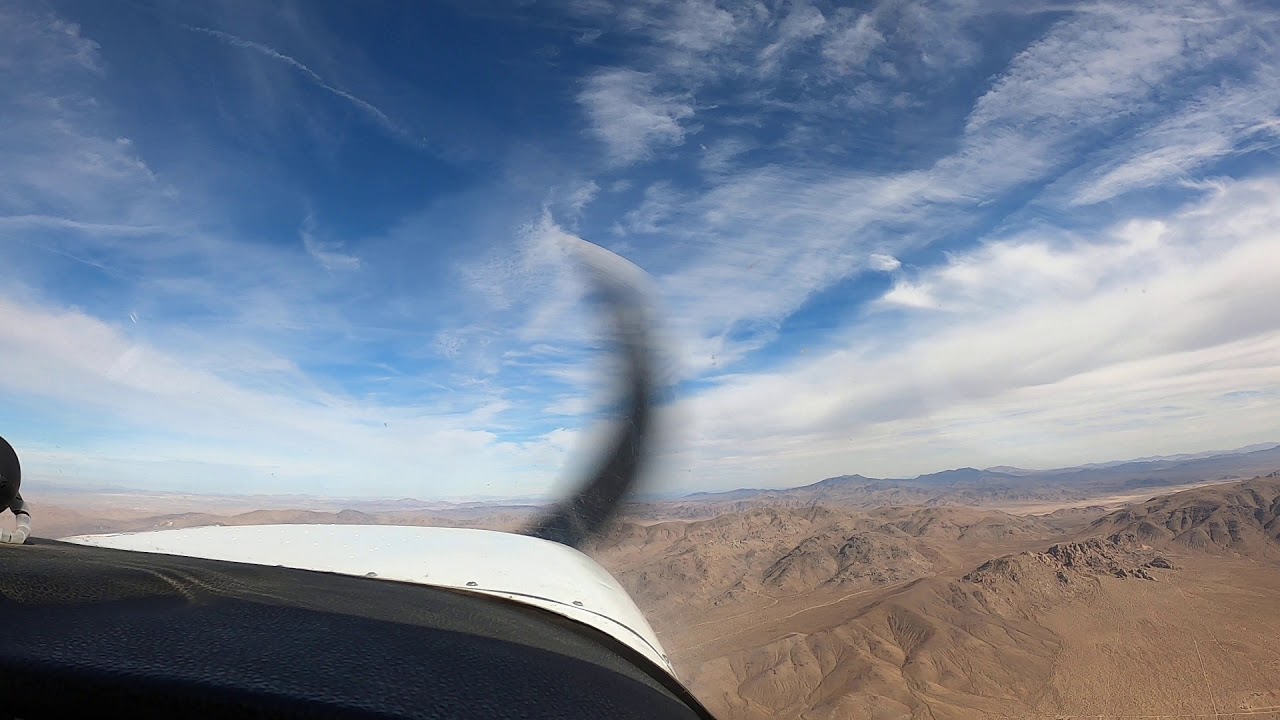 Flight out to BarstowDaggett airport from Fox with a quick stop in