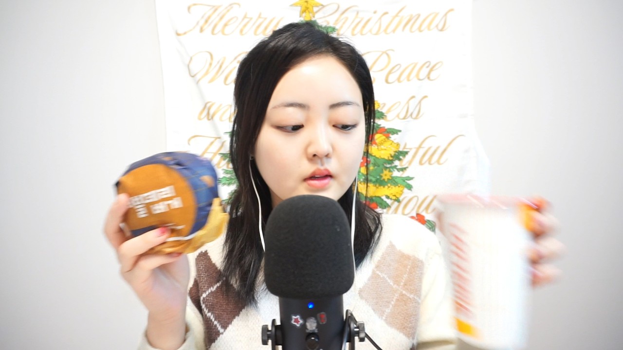 ASMR 롯데리아 햄버거 세트 먹어보기 | ASMR Lotteria Burger Eating Sound