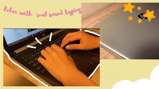 STUDY WITH ME ✨(ASMR) Relaxing ~ real sound typing video 🌱 screenshot 5