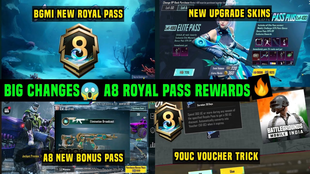 BGMI NEW ROYALE PASS A8 BGMI A8 ROYAL PASS 1 TO 100 RP REWARDS A8 RP bgmi-new-royale-pass-a8-bgmi-a8-royal-pass-1-to-100-rp-rewards-a8-rp