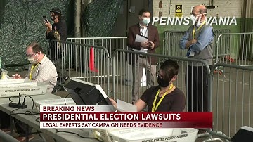 Legal experts weigh in on lawsuit spiraling around presidential election