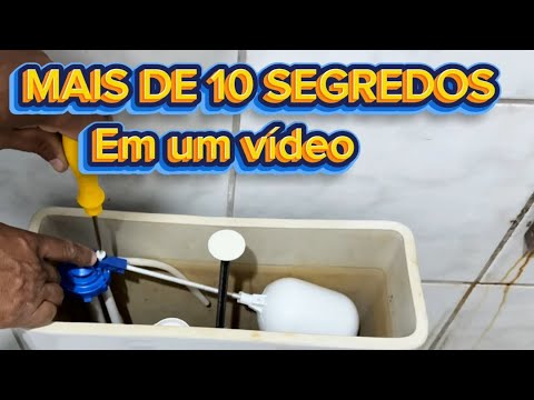 COMO TROCAR O REPARO DA CAIXA ACOPLADA DE TODAS AS MARCAS VÍDEO COMPLETO PASSO A PASSO