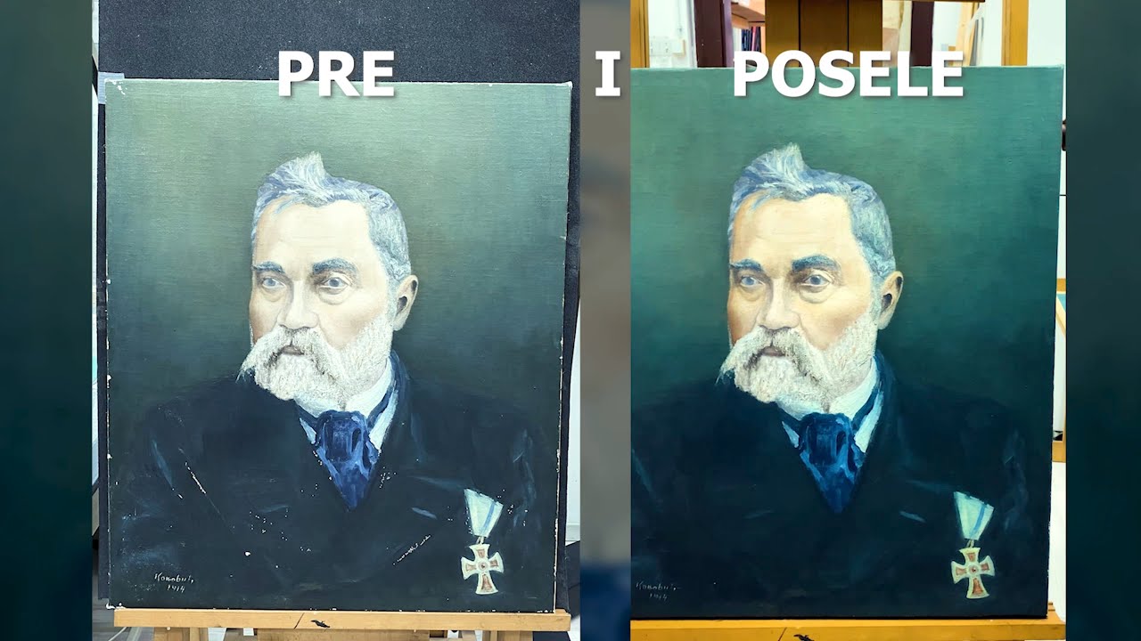 Konzervacija i restauracija slike Nikola Vukicevic od autora Milana Konjovica