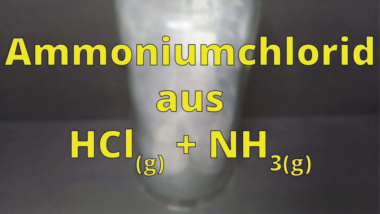Ammoniumchlorid In Wasser Reaktionsgleichung www.youtube.com