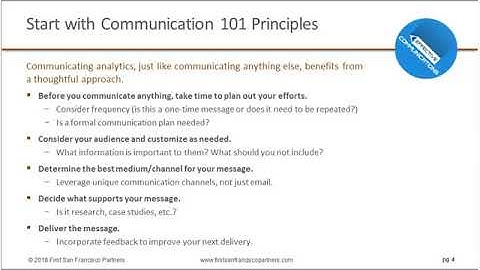 DI&A Webinar: The Importance of Effective Communications in Analytics