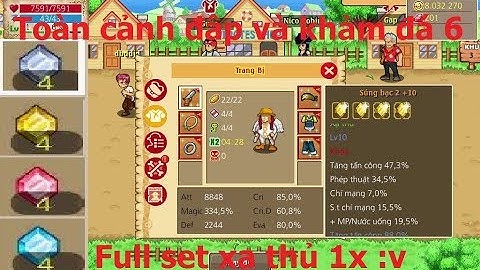 Hải Tặc Tí Hon - Toàn cảnh đập và khảm đá 6 full set xạ thủ 1x :v