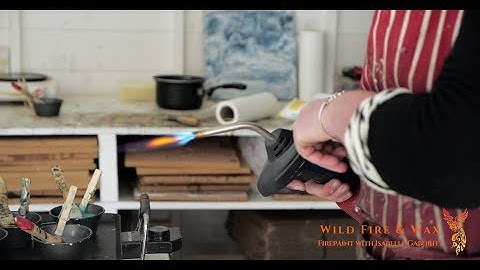 An encounter with Fire, Isabelle Gaborit Encaustic Art