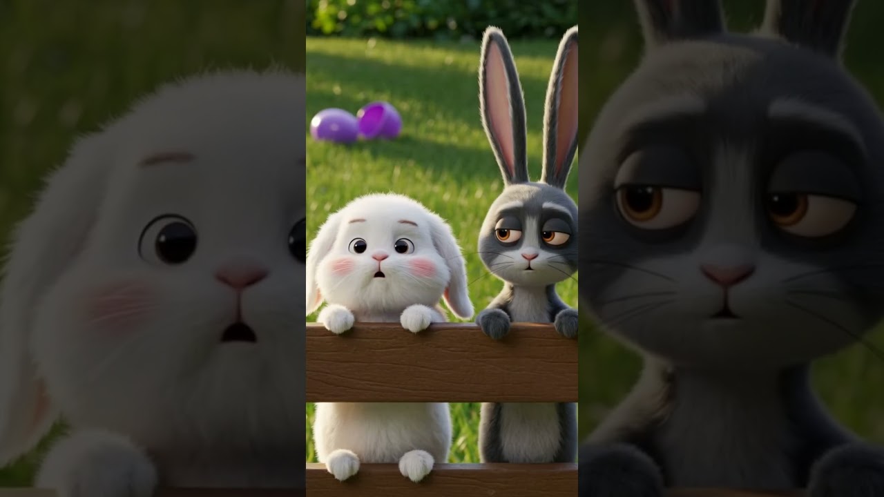 "Egg Hunting" | "Easter Explained by Bunnies: Mochi & Pesto’s Egg Hunt Confusion 🐰🥚" 