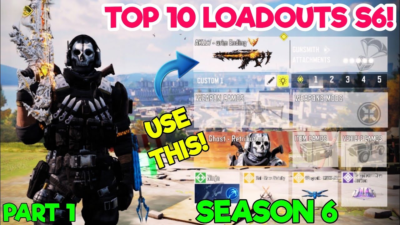 Codm Motor TOP 10 LOADOUTS in SEASON 6 of Cod Mobile | codm br best gunsmith ...