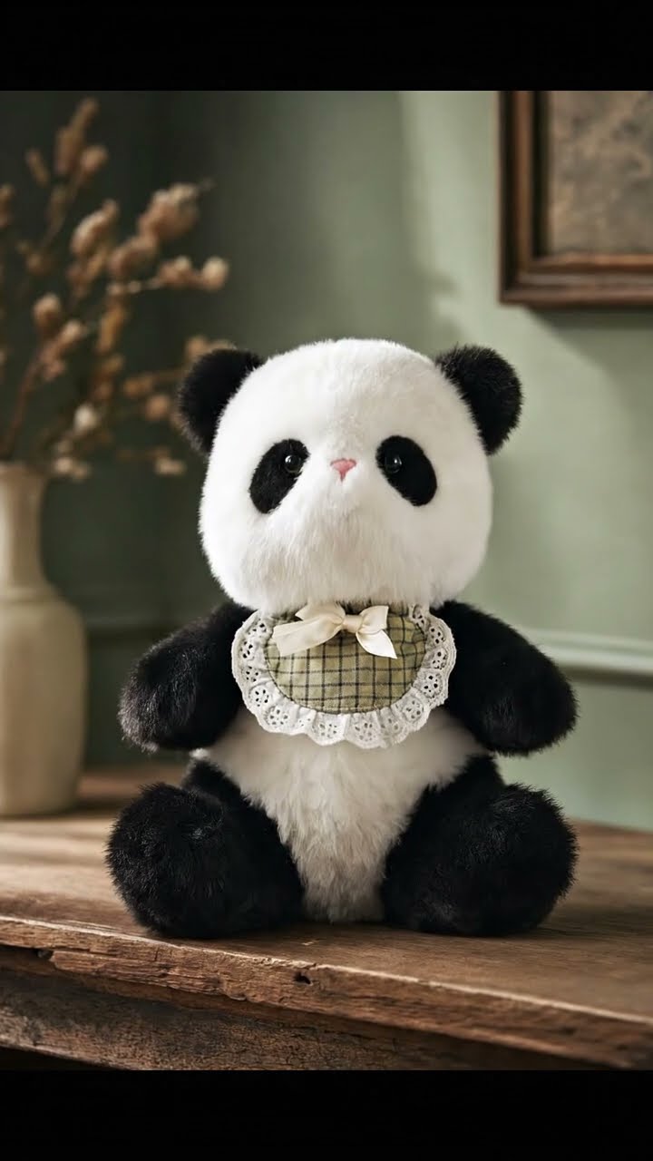 Meet Vintage Panda Plush Toy #Shorts - YouTube
