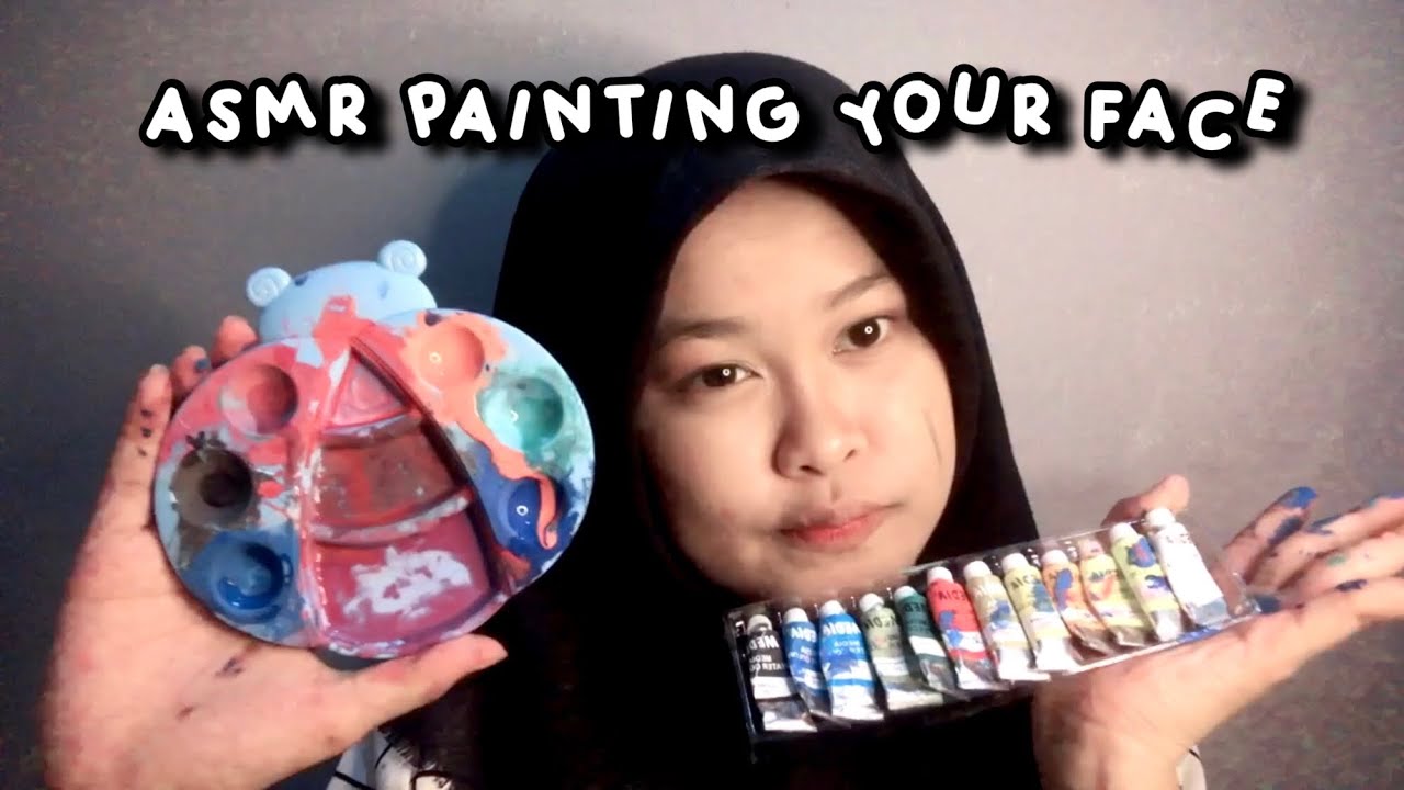 asmr painting your face + spit painting you 😽 YouTube