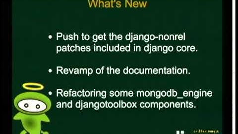 Django-nonrel - intro and state
