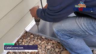 🇺🇸 Custom Window Well Covers | SLOPED Well Cover Install Onsite