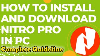 How To Install and Download Nitro Pro In PC | Nitro Pro File Converter | Adeel Khalil Tech screenshot 4