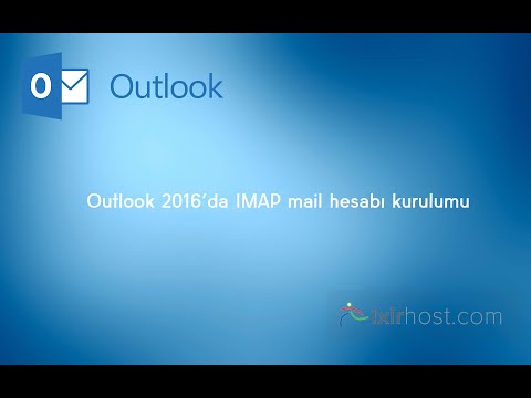 Outlook 2016'da IMAP Mail Hesabı Kurulumu