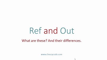 Ref And Out In C# With Examples