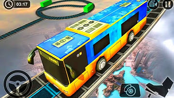 Impossible Sky Bus Driving Simulator Tracks 2018 - Best Android GamePlay